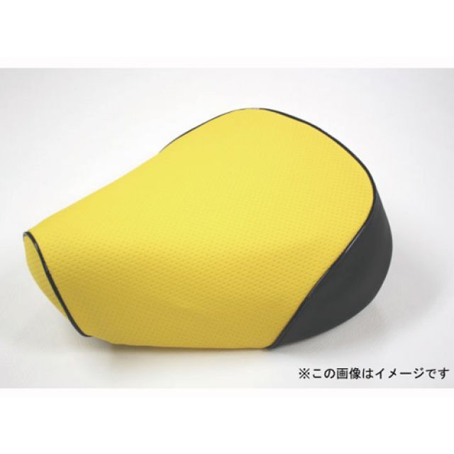 グロンドマン レッツ4 レッツ4 国産シートカバー エンボスイエロー タイプ 張替 仕様 黒パイピング Grondement バイクの通販は