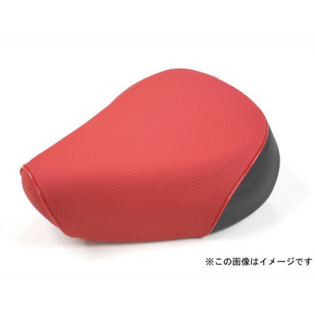 グロンドマン レッツ4 レッツ4 国産シートカバー エンボスレッド タイプ 張替 仕様 赤パイピング Grondement バイクの通販は