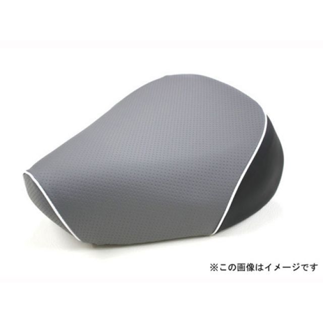 グロンドマン レッツ5 レッツ5 国産シートカバー エンボスグレー タイプ 被せ 仕様 白パイピング Grondement