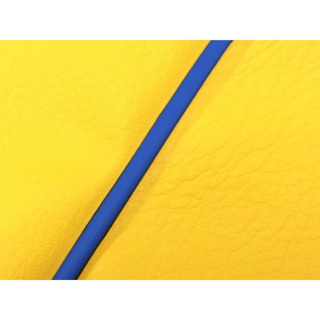 グロンドマン レッツII レッツII（CA1KA）外タンク 国産シートカバー イエロー タイプ 被せ 仕様 青パイピング Grondement バイクの通販は 4,617円