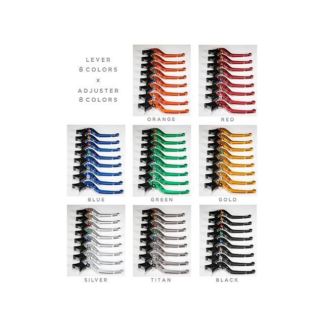 ユーカナヤ KLE400 GPタイプ アルミ削り出しビレットレバー（レバー