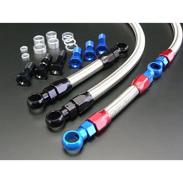 ピーエムシー GPZ900R シリンダーヘッドバイパスキット フリーアングル前出し（ブルー/レッド Fit） PMC バイクの通販は