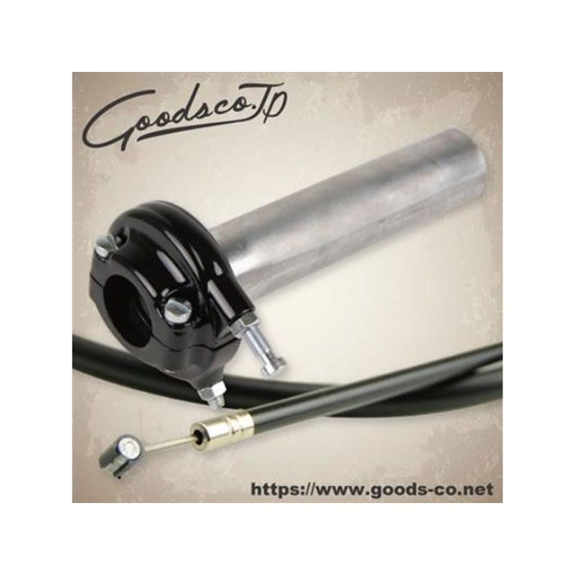 グッズ SR400/500 AMALスロットル - ブラック＆ワイヤー/SR400/500（-87） 長さ 900mm GOODS バイクの通販は