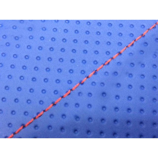 グロンドマン BJ（ベーシックジョグ） BJ 国産シートカバー エンボスブルー タイプ 被せ 仕様 赤ステッチ Grondement バイクの通販は