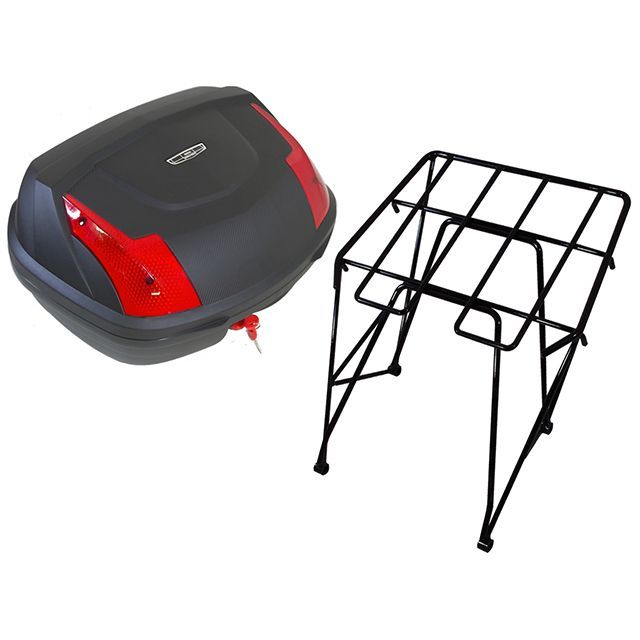 に ワールドウォーク スポーツスター用キャンプツーリングキャリア リア