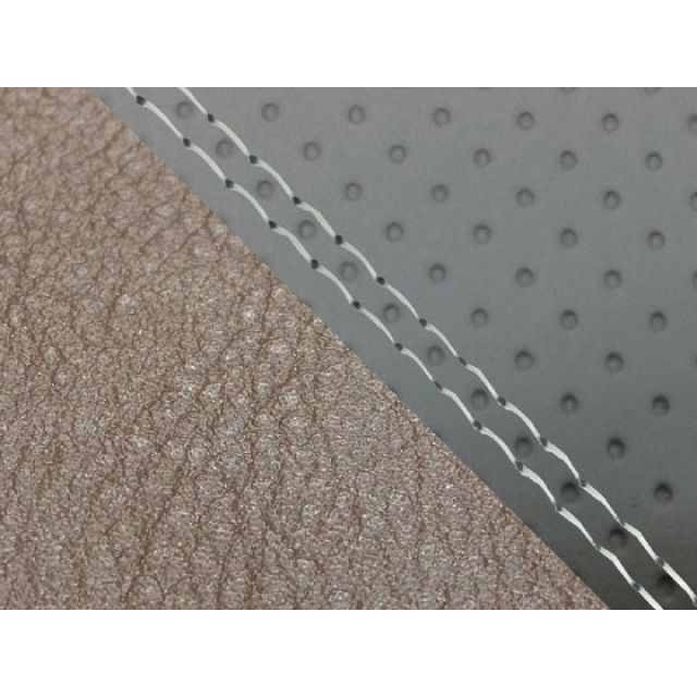 グロンドマン MT-09/FZ-09 MT-09/FZ-09 国産シートカバー エンボス灰＆ダークブラウン タイプ 張替 仕様 透明ダブルステッチ …の通販は