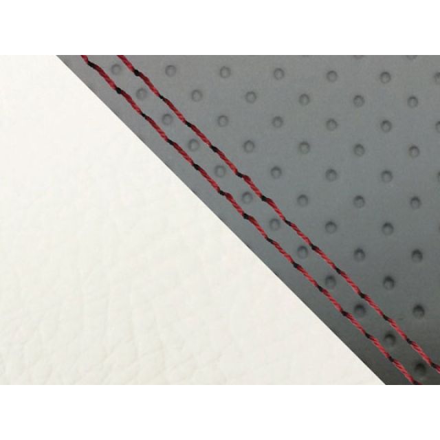 グロンドマン MT-09/FZ-09 MT-09/FZ-09 国産シートカバー エンボス灰＆白 タイプ 張替 仕様 赤ダブルステッチ Grondem…の通販は