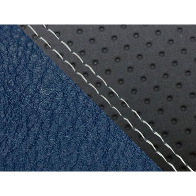 グロンドマン MT-09/FZ-09 MT-09/FZ-09 国産シートカバー エンボス黒＆ネイビー タイプ 張替 仕様 透明ダブルステッチ Gro…