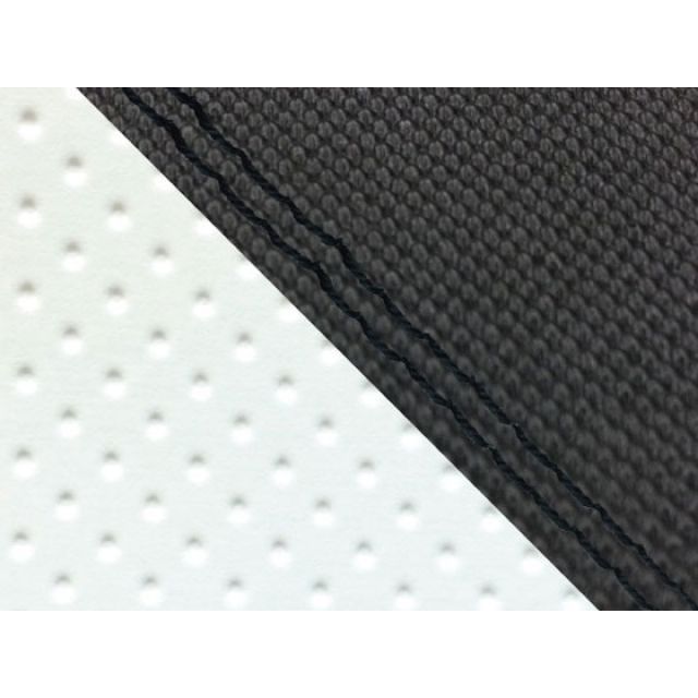 グロンドマン MT-09/FZ-09 MT-09/FZ-09 国産シートカバー スベラーヌ黒＆エンボス白 タイプ 張替 仕様 黒ダブルステッチ Gr…