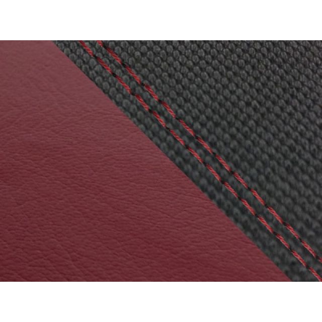 グロンドマン MT-09/FZ-09 MT-09/FZ-09 国産シートカバー スベラーヌ黒＆ワインレッド タイプ 張替 仕様 赤ダブルステッチ G…の通販は 7,759円