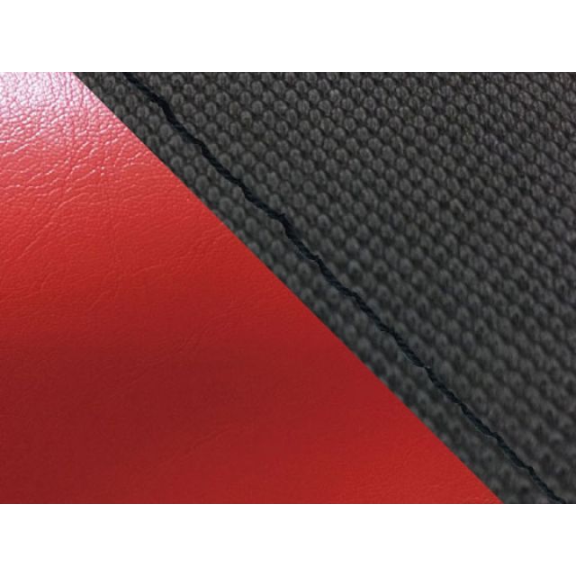 グロンドマン MT-09/FZ-09 MT-09/FZ-09 国産シートカバー スベラーヌ黒＆赤 タイプ 張替 仕様 黒ステッチ Grondement