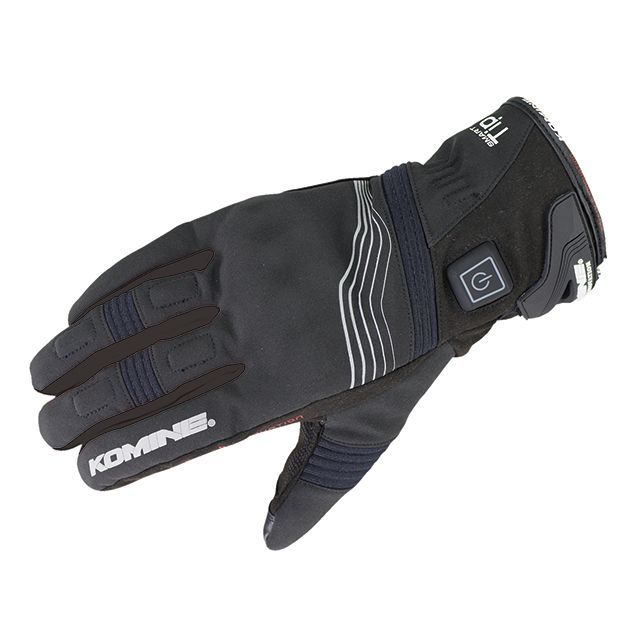 コミネ EK-202 プロテクトエレクトリックグローブショート12V（ブラック） サイズ XL KOMINE