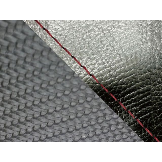 グロンドマン MT-09/FZ-09 MT-09/FZ-09 国産シートカバー 黒＆カーボン黒 タイプ 張替 仕様 赤ステッチ Grondement