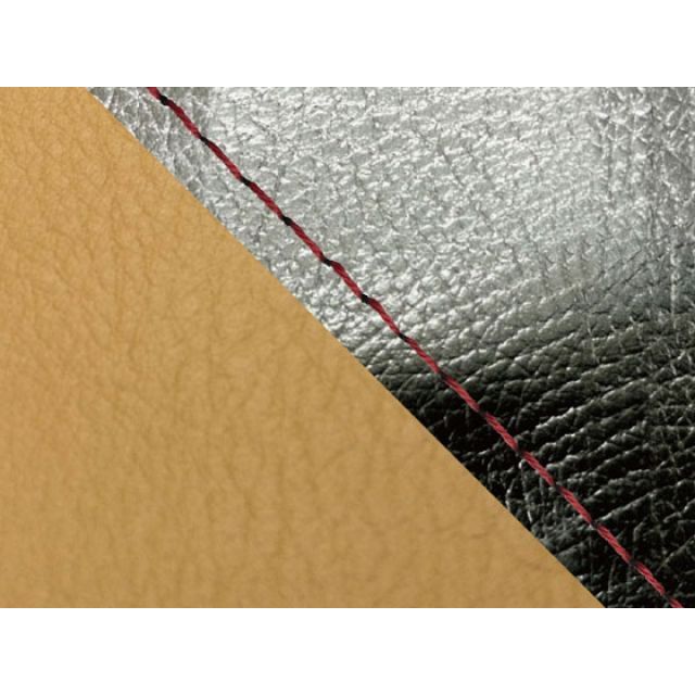 グロンドマン MT-09/FZ-09 MT-09/FZ-09 国産シートカバー 黒＆黄土色 タイプ 張替 仕様 赤ステッチ Grondement