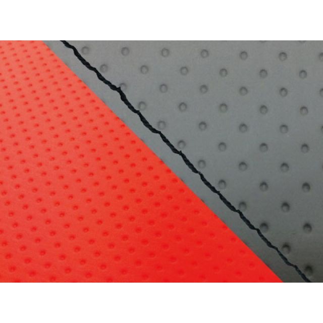 グロンドマン YZF-R1 YZF-R1シングル（フロント側） 国産シートカバー エンボス灰＆エンボスレッド タイプ 張替 仕様 黒ステッチ Gro…の通販は 6,675円