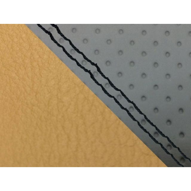 グロンドマン YZF-R1 YZF-R1シングル（フロント側） 国産シートカバー エンボス灰＆黄土色 タイプ 張替 仕様 黒ダブルステッチ Gron…の通販は 8,153円