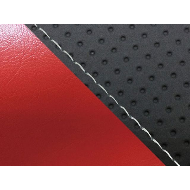 グロンドマン YZF-R1 YZF-R1シングル（フロント側） 国産シートカバー エンボス黒＆赤 タイプ 張替 仕様 透明ステッチ Grondeme…の通販は