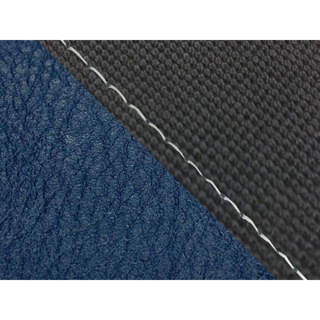 グロンドマン YZF-R1 YZF-R1シングル（フロント側） 国産シートカバー スベラーヌ黒＆ネイビー タイプ 張替 仕様 透明ステッチ Gron…の通販は 6,368円