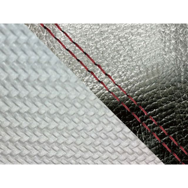 グロンドマン YZF-R1 YZF-R1シングル（フロント側） 国産シートカバー 黒＆カーボン銀 タイプ 張替 仕様 赤ダブルステッチ Gronde…の通販は 8,153円