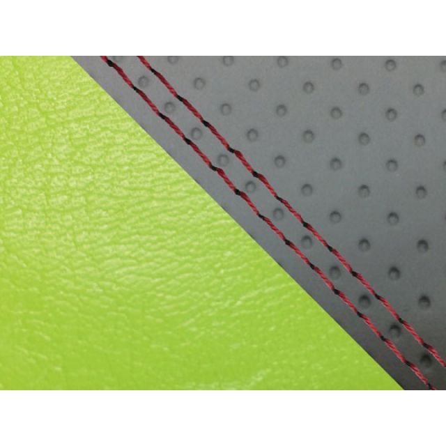 グロンドマン YZF-R1 YZF-R1ダブル（リア側） 国産シートカバー エンボス灰＆ライムグリーン タイプ 張替 仕様 赤ダブルステッチ Gro…の通販は 5,170円