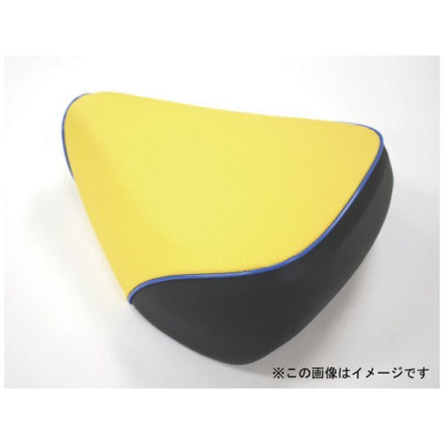 グロンドマン シグナスX シグナスX（SE12J） 国産シートカバー エンボスイエロー タイプ 被せ 仕様 青パイピング Grondement_1