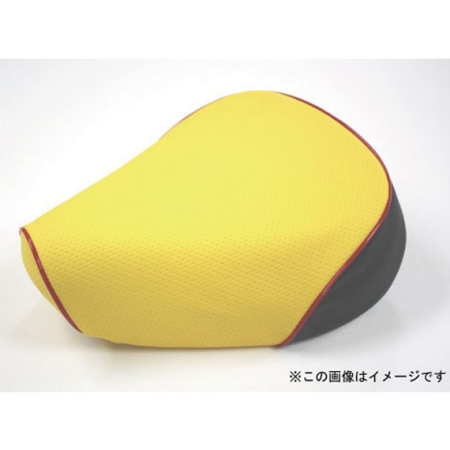 グロンドマン シグナスX シグナスX（SE12J） 国産シートカバー エンボスイエロー タイプ 被せ 仕様 赤パイピング Grondement