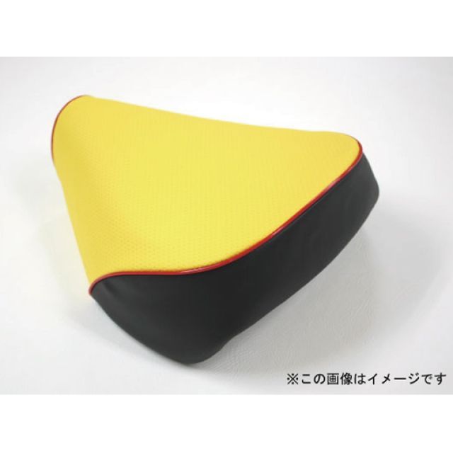 グロンドマン シグナスX シグナスX（SE12J） 国産シートカバー エンボスイエロー タイプ 被せ 仕様 赤パイピング Grondement_1
