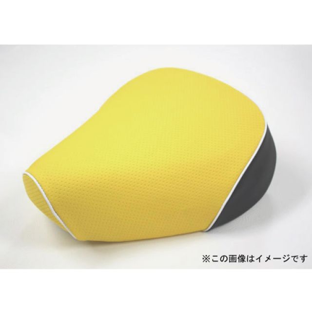 グロンドマン シグナスX シグナスX（SE12J） 国産シートカバー エンボスイエロー タイプ 被せ 仕様 白パイピング Grondement