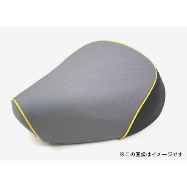グロンドマン シグナスX シグナスX（SE12J） 国産シートカバー エンボスグレー タイプ 被せ 仕様 黄パイピング Grondement