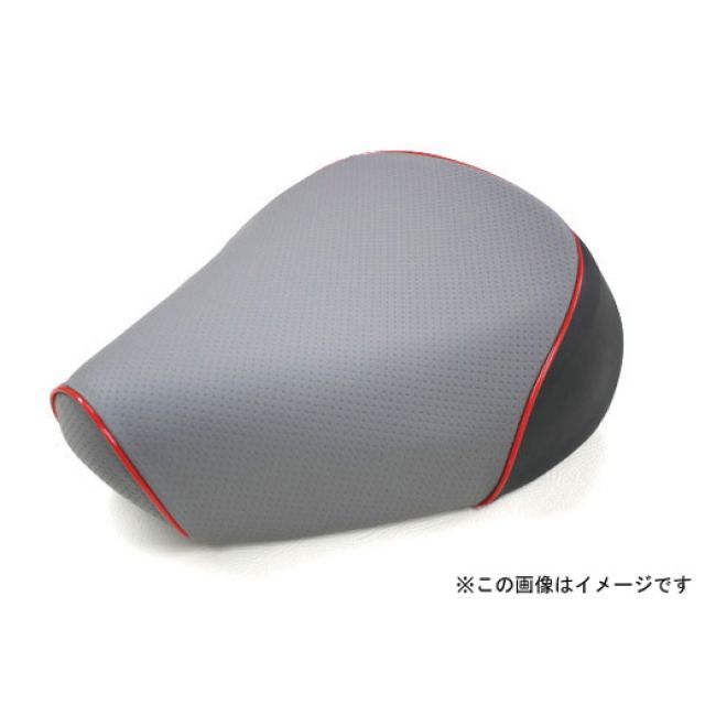 グロンドマン シグナスX シグナスX（SE12J） 国産シートカバー エンボスグレー タイプ 被せ 仕様 赤パイピング Grondement