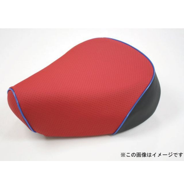 グロンドマン シグナスX シグナスX（SE12J） 国産シートカバー エンボスレッド タイプ 被せ 仕様 青パイピング Grondement バイクの通販は