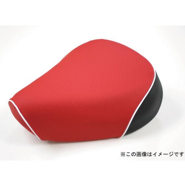 グロンドマン シグナスX シグナスX（SE12J） 国産シートカバー エンボスレッド タイプ 被せ 仕様 白パイピング Grondement