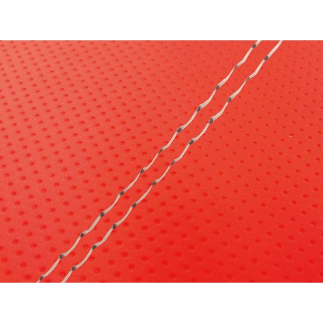グロンドマン シグナスX シグナスX（SE12J）台湾仕様 国産シートカバー フルエンボスレッド タイプ 張替 仕様 透明ダブルステッチ Grond…