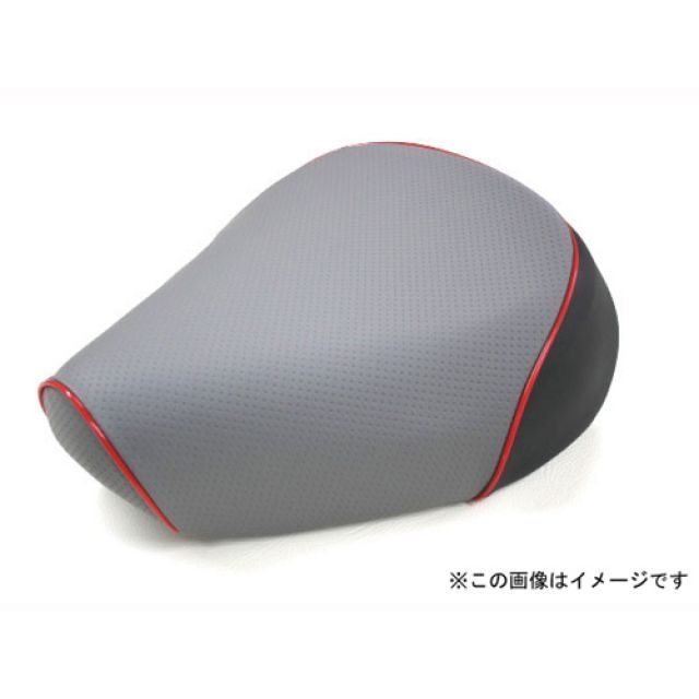 グロンドマン ジョグC ジョグC（5BM/5EM） 国産シートカバー エンボスグレー タイプ 被せ 仕様 赤パイピング Grondement