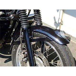 プレジャー W400/W650/W800 マスコットランプ付フロントフェンダー（ブラックゲル） PLEASURE_1