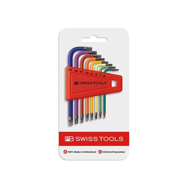 PBスイスツールズ 410H/6-25RBCN L型レインボーヘクスローブレンチセット PBSWISSTOOLS バイク 車 自動車 自転車の通販は
