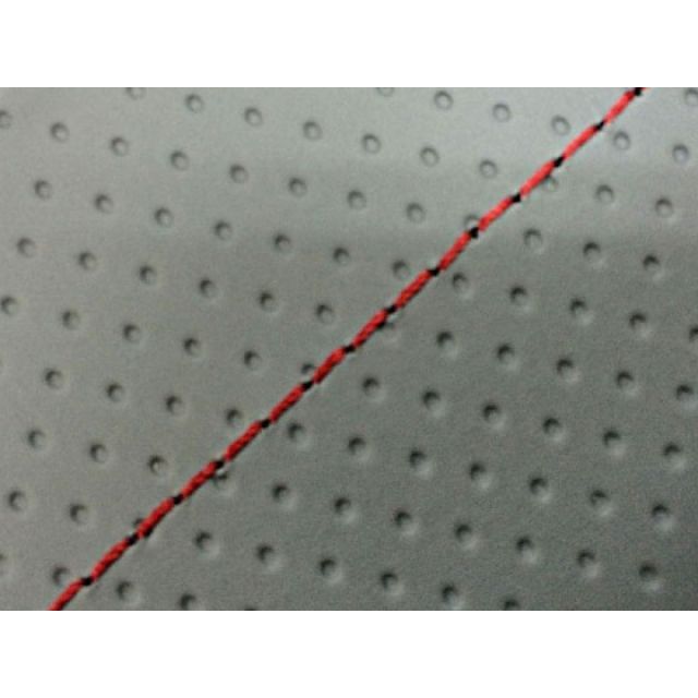 グロンドマン パッソーラ パッソーラ 国産シートカバー エンボス灰 タイプ 張替 仕様 赤ステッチ Grondement