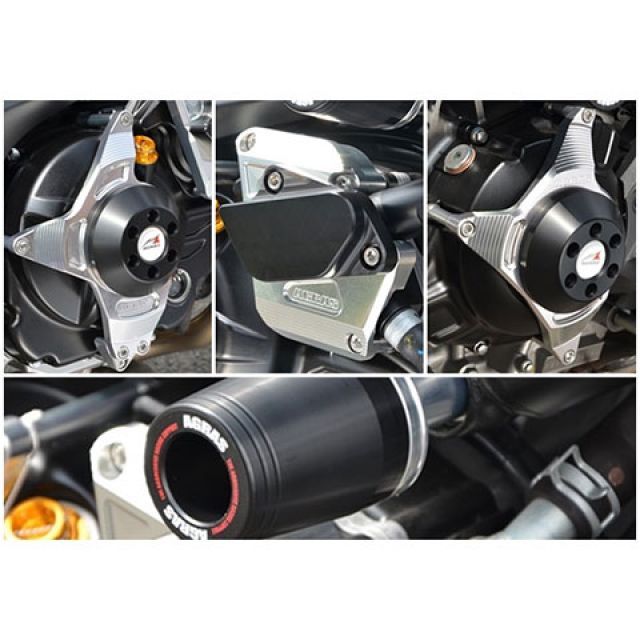 AGRAS アグラス レーシングスライダー ジュラコンカラー：ホワイト (ロゴ有) GSX-R600 GSX-R750 SUZUKI スズキ SUZUKI スズキ AGRAS レーシングスライダー 3点SET フレームφ60＋スターターA カラー