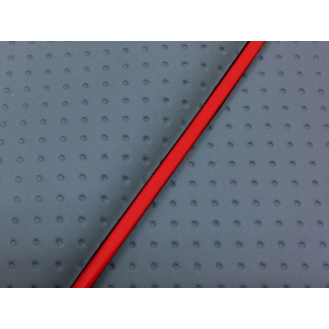 グロンドマン ビーノ ビーノ（SA26/37） 国産シートカバー フルエンボスグレー タイプ 張替 仕様 赤パイピング Grondement バイクの通販は