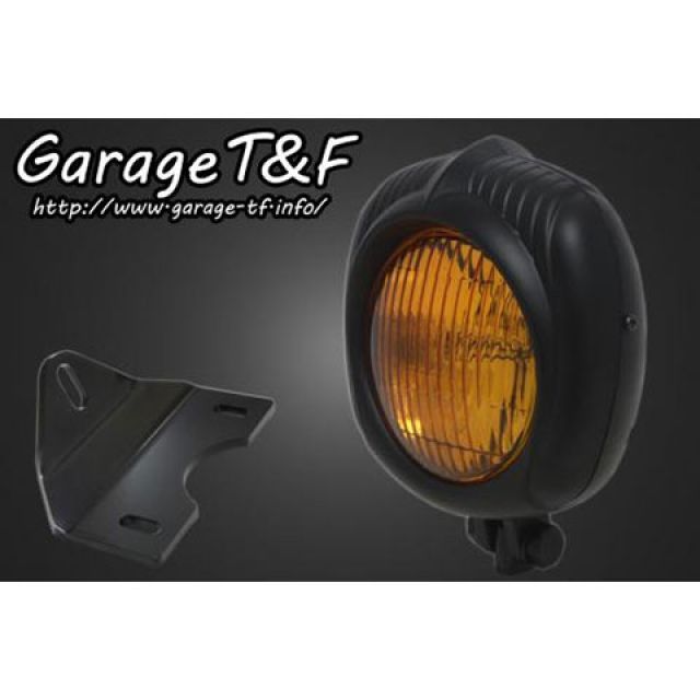 ガレージT&F エレクトロライン54レプリカヘッドライト（ブラック）＆ライトステー（タイプG）キット T&F バイクの通販は 12,172円