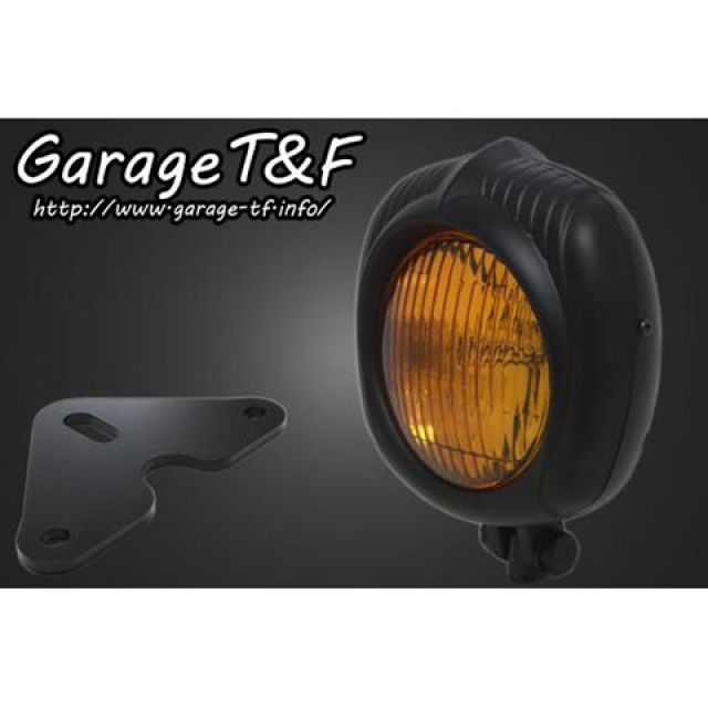 ガレージT&F グラストラッカー グラストラッカービックボーイ エレクトロライン54レプリカヘッドライト（ブラック）＆ライトステー（タイプF）キット…の通販は