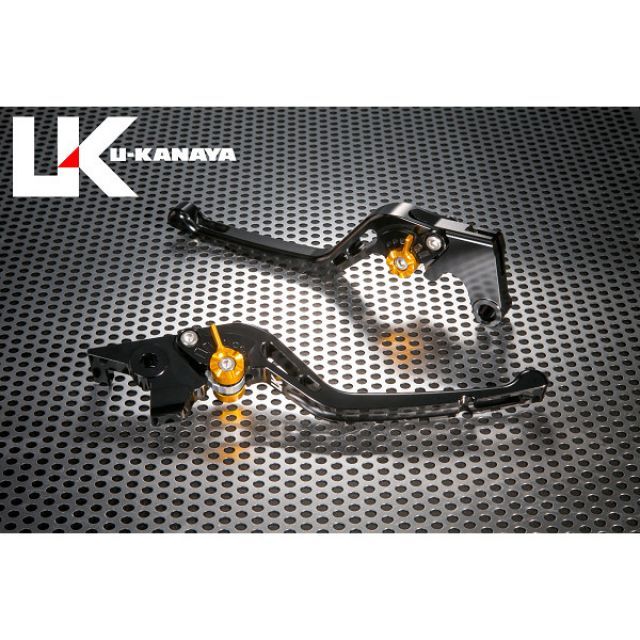 ユーカナヤ MT-01 GPタイプ アルミ削り出しビレットレバー（レバーカラー：ブラック） 調整アジャスターカラー グリーン U-KANAYA