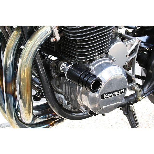 ストライカー ZEPHYR750/GPZ750F ガードスライダー（オールブラック） STRIKER