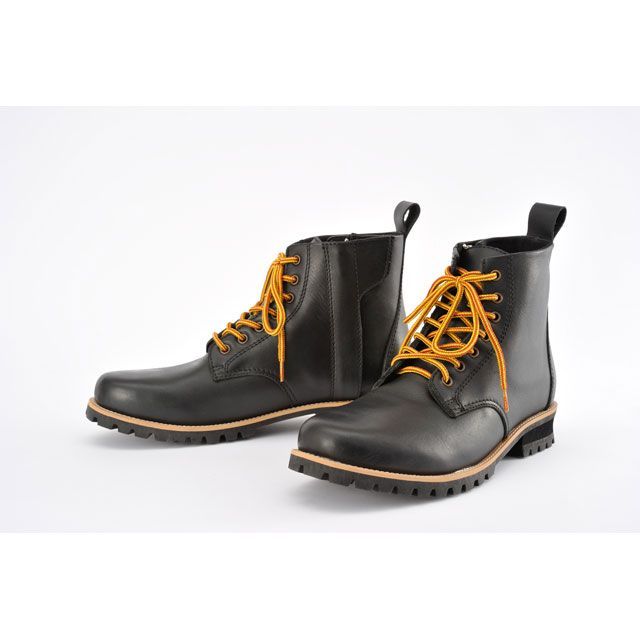 卸売 HBS-003 ショートブーツ ブラック デイトナ バイク ブーツ 牛革