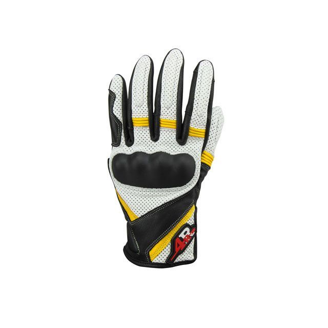 フォーアール LG04 ハードプロテクション オールシーズングローブ（ホワイト/イエロー） サイズ S 4R