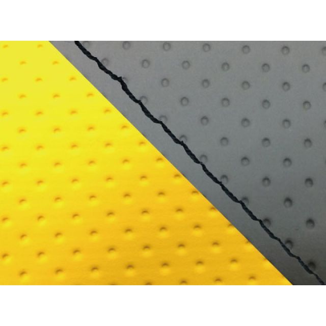 グロンドマン CBR1000RR CBR1000RR（SC57） 国産シートカバー 張替 エンボス灰＆エンボスイエロー 仕様 黒ステッチ 適合 ダブ…の通販は 6,018円