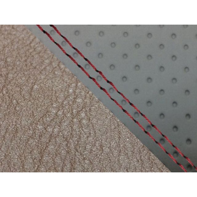 グロンドマン CBR1000RR CBR1000RR（SC57） 国産シートカバー 張替 エンボス灰＆ダークブラウン 仕様 赤ダブルステッチ 適合 …の通販は 7,167円