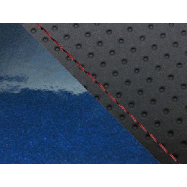 グロンドマン CBR1000RR CBR1000RR（SC57） 国産シートカバー 張替 エンボス黒＆エナメルメタリック青 仕様 赤ステッチ 適合 …の通販は 5,878円