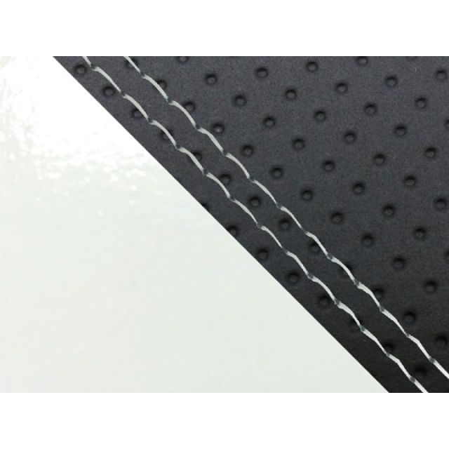 グロンドマン CBR1000RR CBR1000RR（SC57） 国産シートカバー 張替 エンボス黒＆エナメル白 仕様 透明ダブルステッチ 適合 シ…