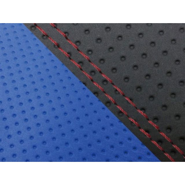 グロンドマン CBR1000RR CBR1000RR（SC57） 国産シートカバー 張替 エンボス黒＆エンボス青 仕様 赤ダブルステッチ 適合 シン…